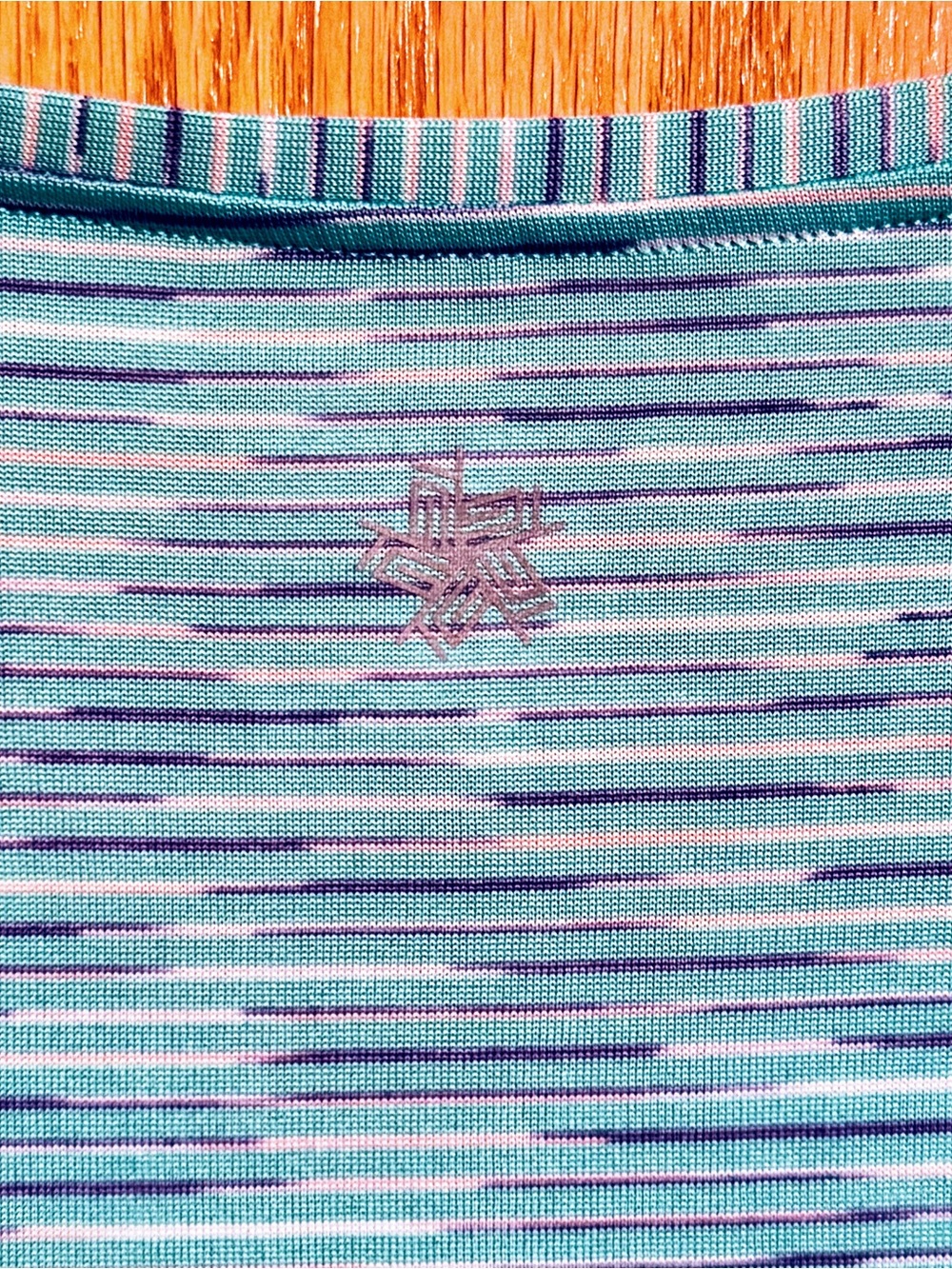 tek gear Aqua Heather V-Neck Short Sleeve Tee - Picture 4 of 4